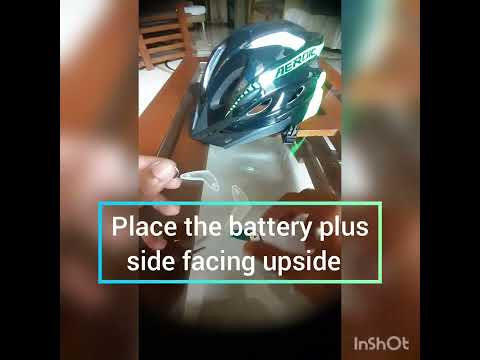 How to replace battery in a bicycle helmet light