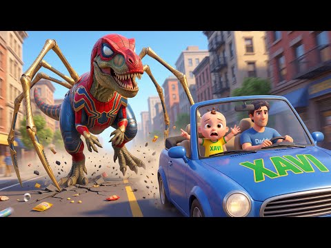 Dinosaur on The Road Song | Don’t litter on The Road | Good Advice for Kids | Baby Xavi Kids Songs