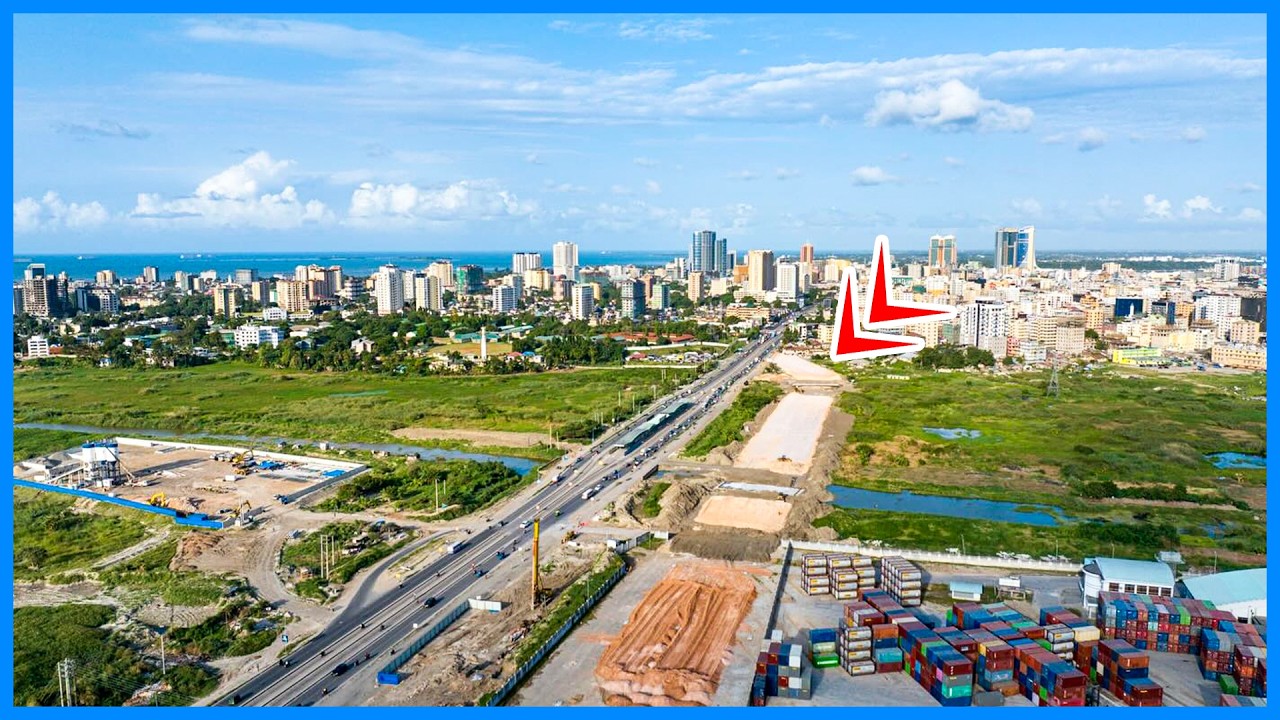 TAZAMA UJENZI WA DARAJA LA JANGWANI UKIENDELEA, KUBADILISHA MANDHARI YA DAR KWA KUPANDA MITA 8 JUU..