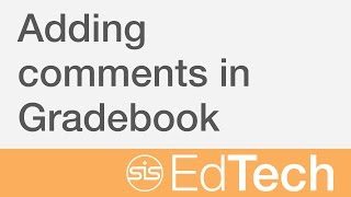 Adding comments from within gradebook