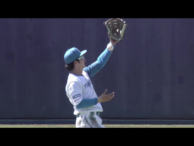 【ファーム】ファイターズ・淺間大基 センター前に落ちそうな打球をダイビングキャッチ‼ 2025年4月15日 北海道日本ハムファイターズ 対 埼玉西武ライオンズ