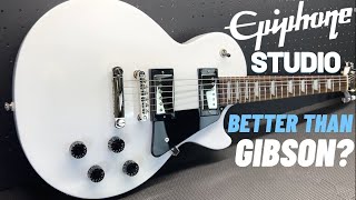 Video thumbnail for Epiphone Les Paul Studio Better than GIBSON? by Play and Trade Guitars