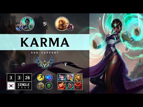 Karma Support vs Leona - KR Challenger Patch 14.13