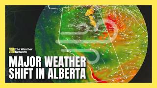 Major Weather Shift in Alberta: Temperature plunge and strong gusts ahead | #for