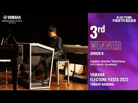 Yamaha Electone Fiesta 2022 , 3rd Winner Junior B - Jaydon Xavier Tantrisna