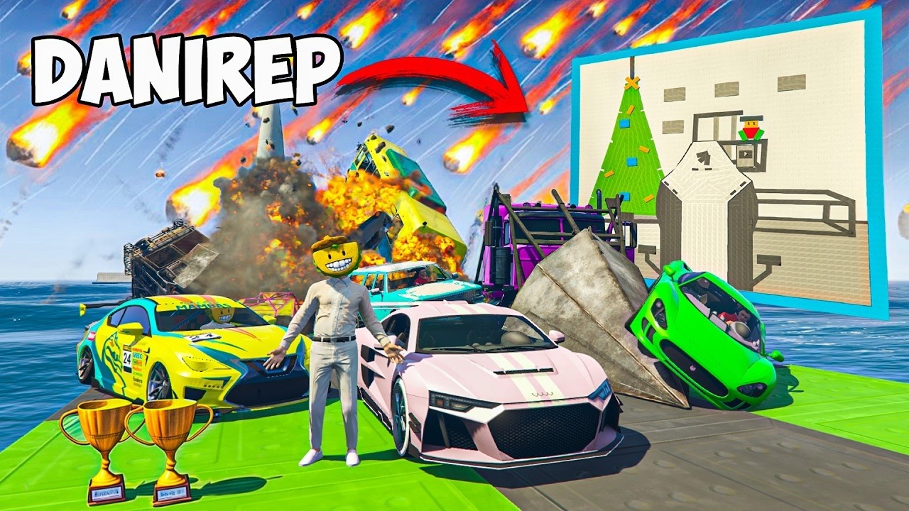 CARA A CARA CON COCHES ALEATORIOS Y EL ÚLTIMO EXPLOTA ESPECIAL DANIREP! SOY YO!! JEJE - GTA 5 ONLINE