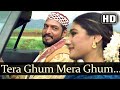 Tera Gham Mera Gham Ghulam E Musthafa Nana Patekar Raveena Tandon Hariharan Love Song