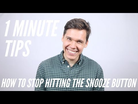 How to Stop Hitting the Snooze Button