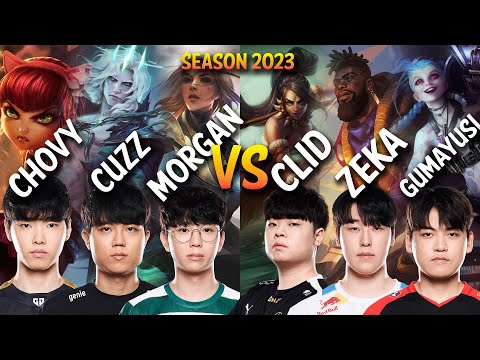 Chovy, Cuzz, Morgan vs Clid, Zeka, Gumayusi - KR Ranked