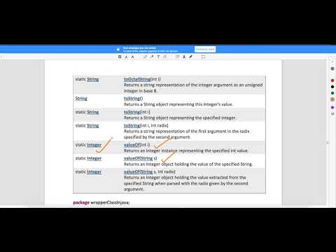 Integer Wrapper Class In Java Video 2