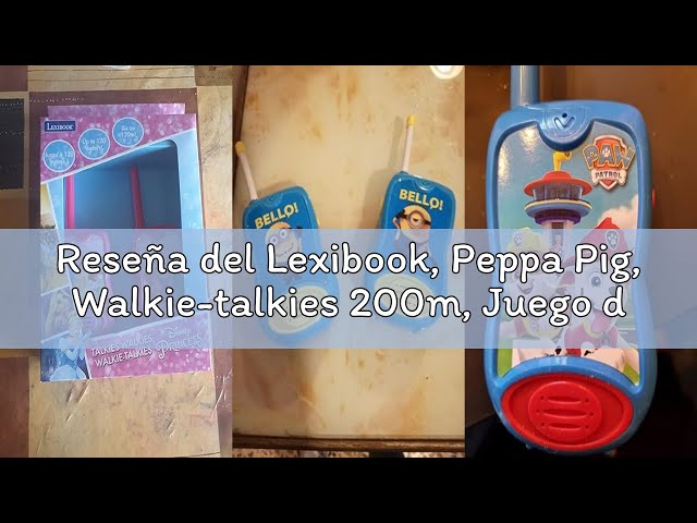 Vídeo relacionado con Lexibook, Peppa Pig, Walkie-talkies 200m, Juego de comunicación para niños, 2 Canales de comunicación, Clip para cinturón, a Pilas, Azul, TW12PP