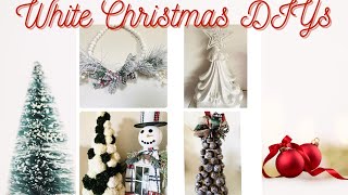 🎄🎄🎄BEAUTIFUL WINTER WHITE CHRISTMAS DIYS | THRIFT FLIPS🎄🎄🎄