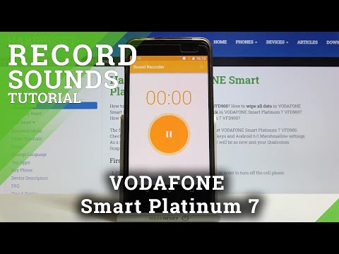 VODAFONE Smart Platinum 7 and Voice Recorder - Record Sounds