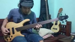 Video thumbnail for Cort B4FL Fretless Electric Bass Harmonics Slide Demo Solo Effect Valeton GP-100 by Benny opoArt