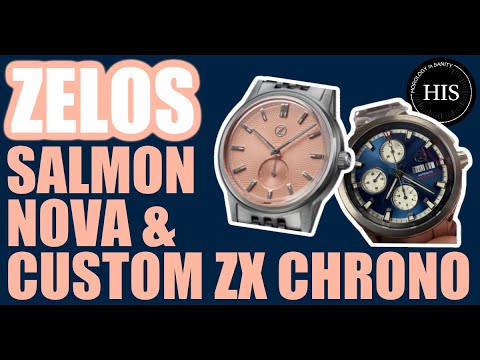🎁  Unboxing the Zelos Nova Salmon Dress Watch & a Blue 1-of-1 Custom ZX Valjoux 7750 Chronograph 🎉
