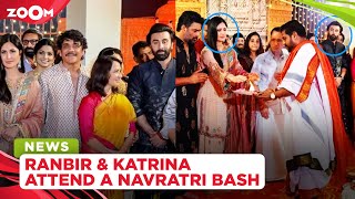 Ex-couple Ranbir Kapoor & Katrina Kaif AVOID each other as they attend a star-studded Navratri bash