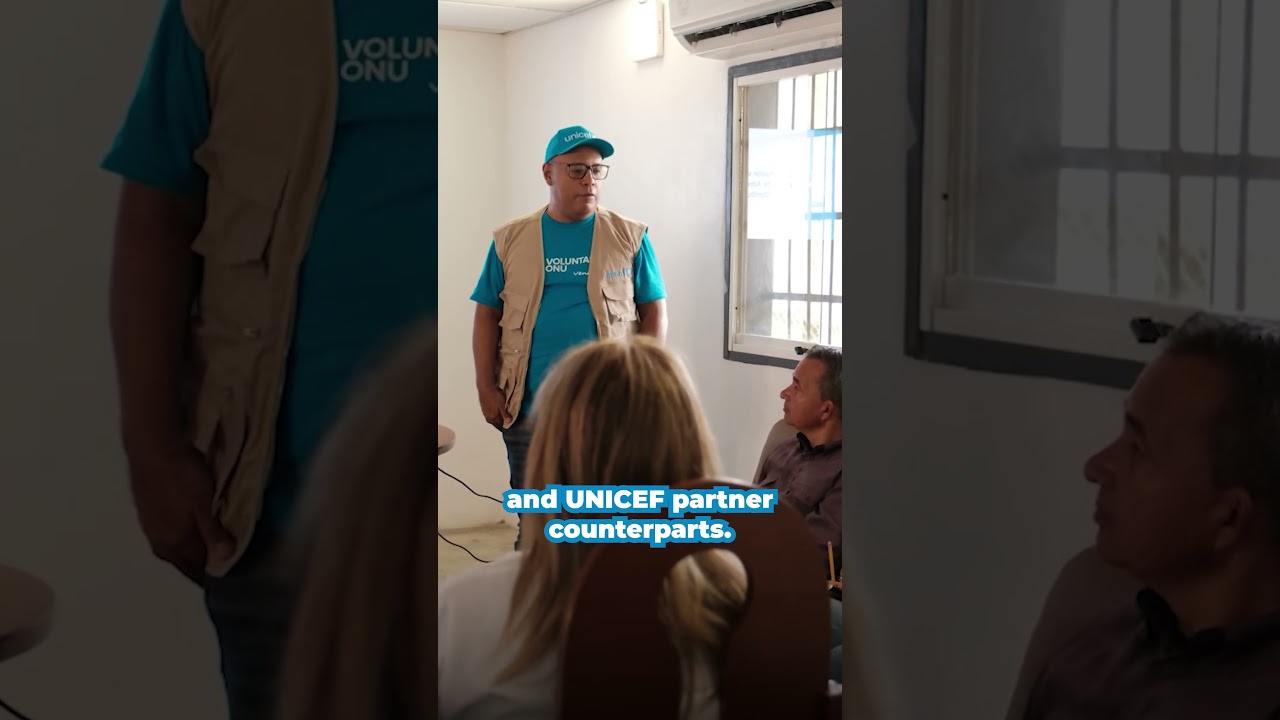 UN Volunteer with UNICEF: Manuel