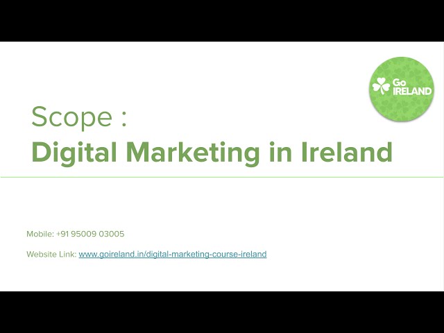 Digital Marketing in Ireland