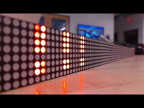 Simple LED Matrix Library Train Demo