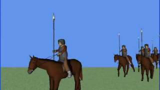 槍騎兵歩行モーション