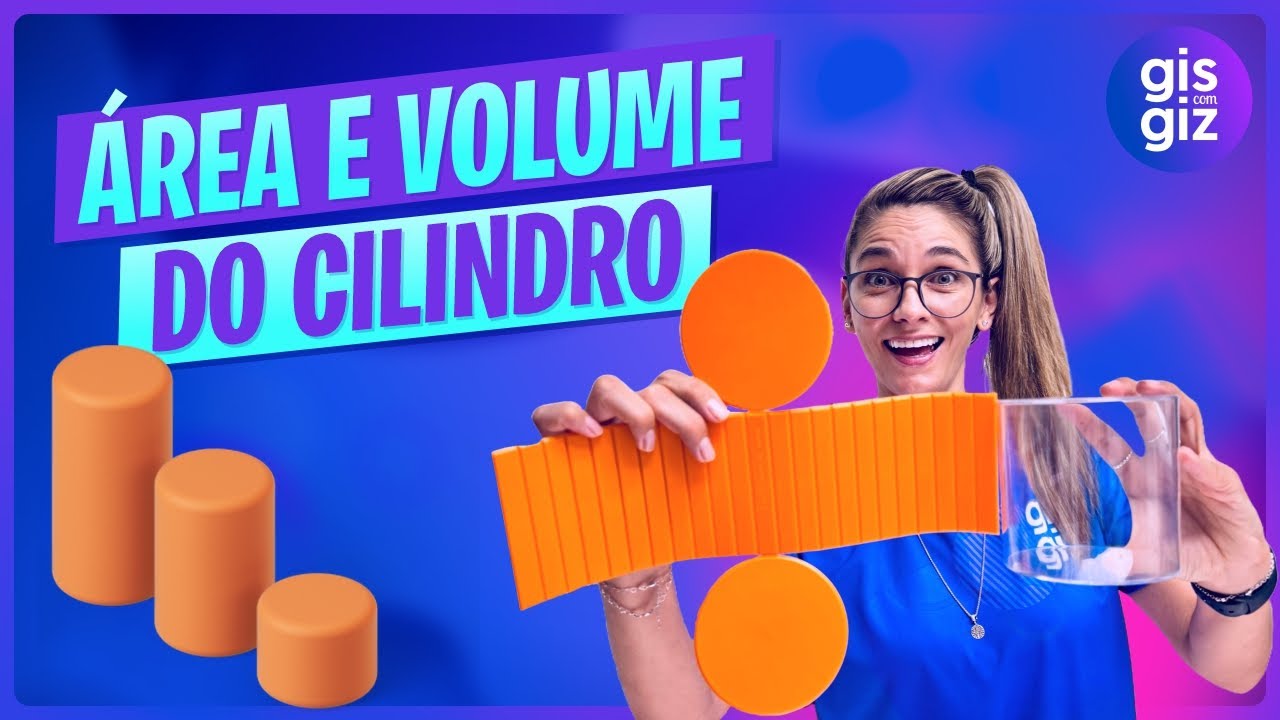 🟢 Área e Volume de Cilindro em 1 Vídeo! | Geometria espacial