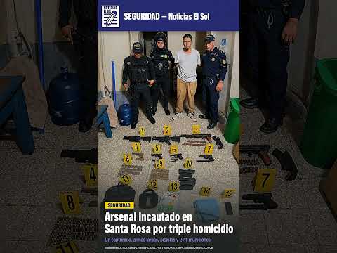 PNC captura a presunto implicado y decomisa arsenal en Santa Rosa