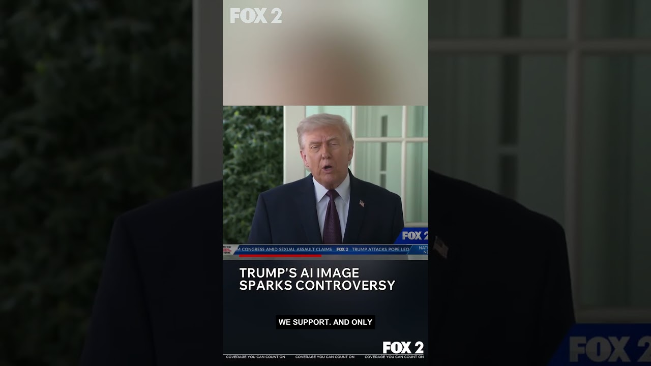 Trump on AI Jesus image