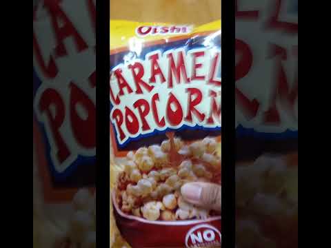 🍿 Did you Tried the OISHI Caramel Popcorn? 🍇😋 #satisfying #shorts #asmr #fyp #viral #yummy #oishi