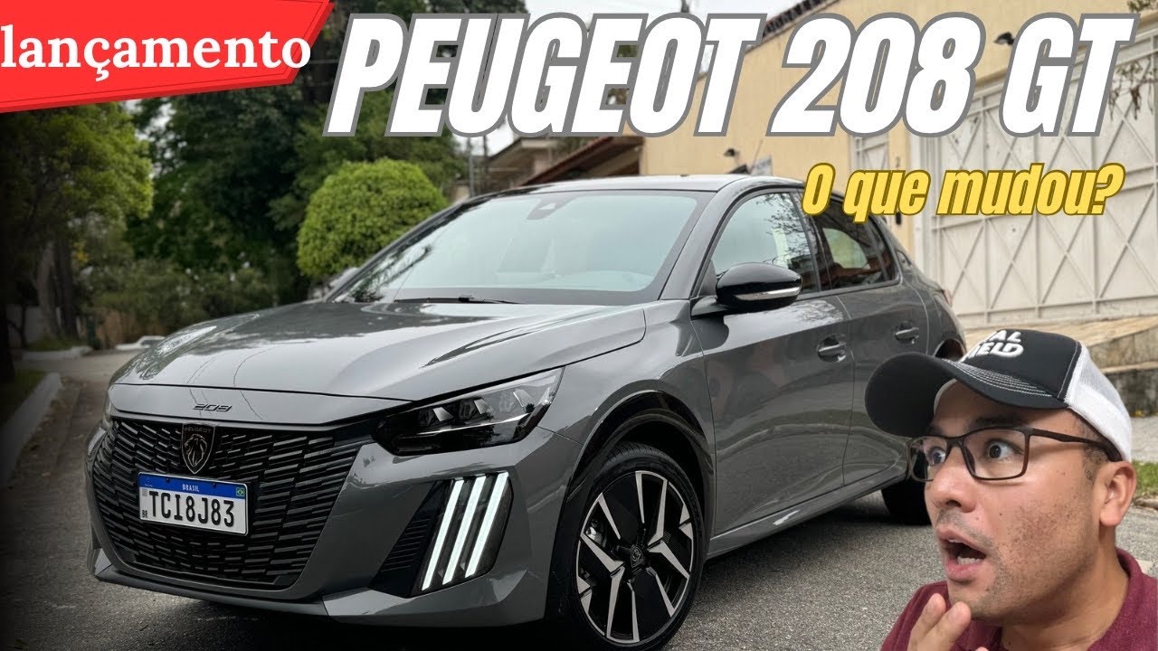 NOVO PEUGEOT 208 GT: o que mudou? Motor e versões 2025