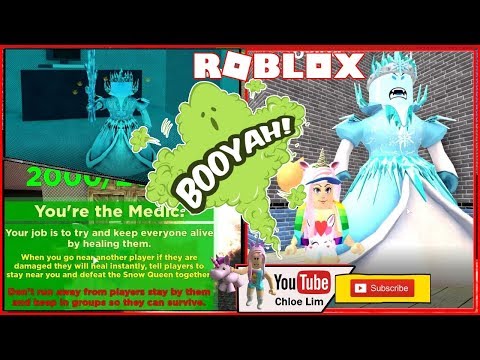Roblox Gameplay Destroy The Snow Queen Can We Do It I Am Medic And Snow Queen Steemit - snow queen roblox