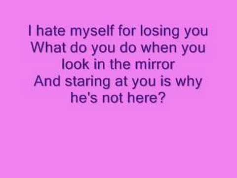 kelly clarkson: i hate myself for losing you (lyrics)