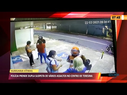 Dupla é presa por suspeita de praticarem vários assaltos em Teresina 30 03 2021