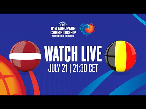 Latvia v Belgium | Full Basketball Game | FIBA U18 European Championship 2023 - Division B