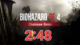 【バイオRE4】体験版 タイムアタック 2:48【Resident Evil RE4】