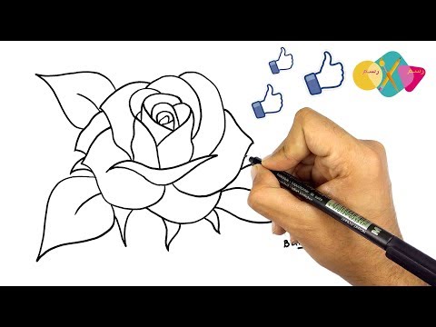 , title : 'طريقة رسم وردة ||  كيف ترسم وردة || تعليم الرسم || كيفية رسم وردة بالقلم الرصاص ||| رسم سهل'