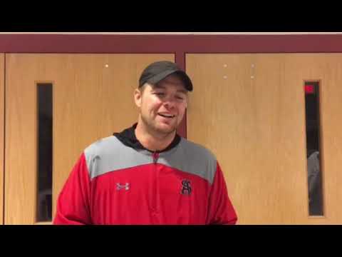 Spalding football coach Kyle Schmitt 11/02/18