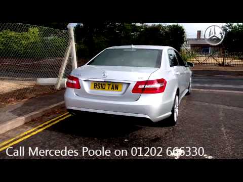 2010 Mercedes Benz E Class Sport 2 2l Iridium Silver Metallic  BS10TAN for sale at Mercedes Poole 10