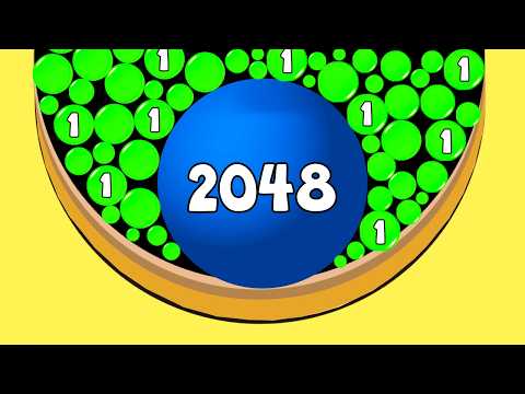 DIGS & BALLS - 2048 Sand Balls (Dig 2048, Math Games) Satisfying Mobile Gameplay