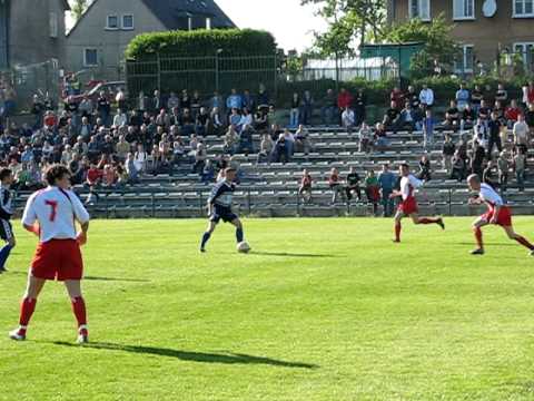 Unia Tczew - Wisła Tczew - strzał Kiwatrowskiego