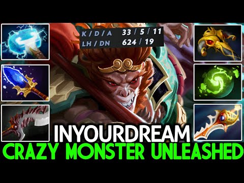 INYOURDREAM [Monkey King] Crazy Monster Unleashed No Mercy 33 Kills Dota 2