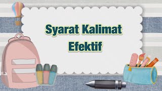 Download lagu Syarat Kalimat Efektif mp3