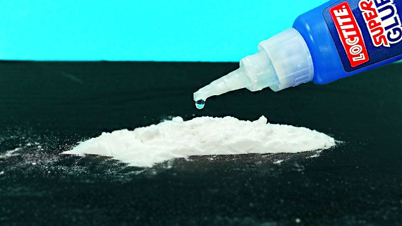 Super Glue and Baking soda ! Pour Glue on Baking soda and Amaze With Results