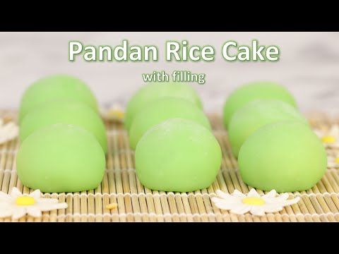 Bolo de arroz com leite de coco Pandan