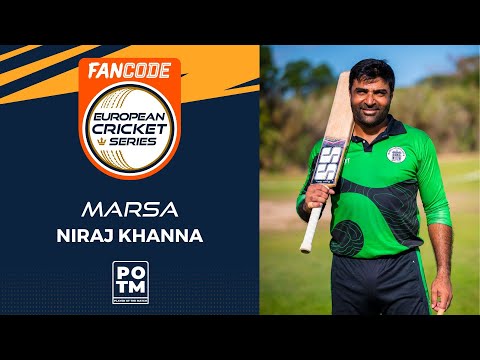 POTM: N.Khanna - Match 19 - MAR vs MSW | Highlights | FanCode ECS Malta, 2022 Day 5 | ECS22.645