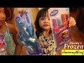 Disney Frozen Queen Elsa Sandals Lip Gloss Nail Polish Set
