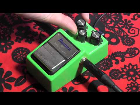 Ibanez TS9 TUBESCREAMER pushing a dirty Marshall amp with Les Paul