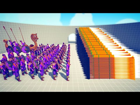 VIKINGS ARMY vs DUO EVERY GODS - Totally Accurate Battle Simulator TABS
