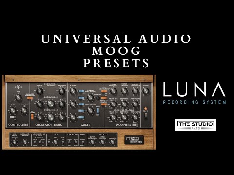 Universal Audio LUNA - Minimoog Pre-sets.