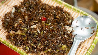 Indian Food: SOUR RED ANTS (Zaling Kathur Kahang) | Manipur, Northeast India