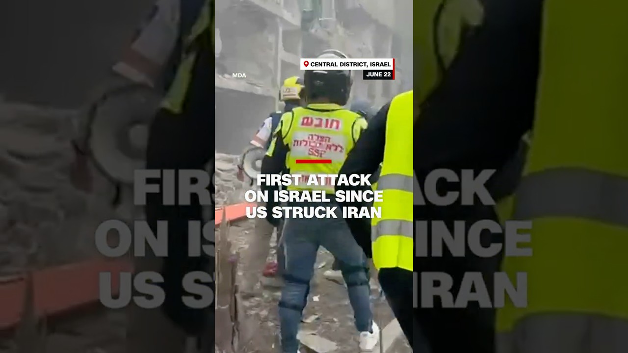 First attack on Israel since US struck Iran